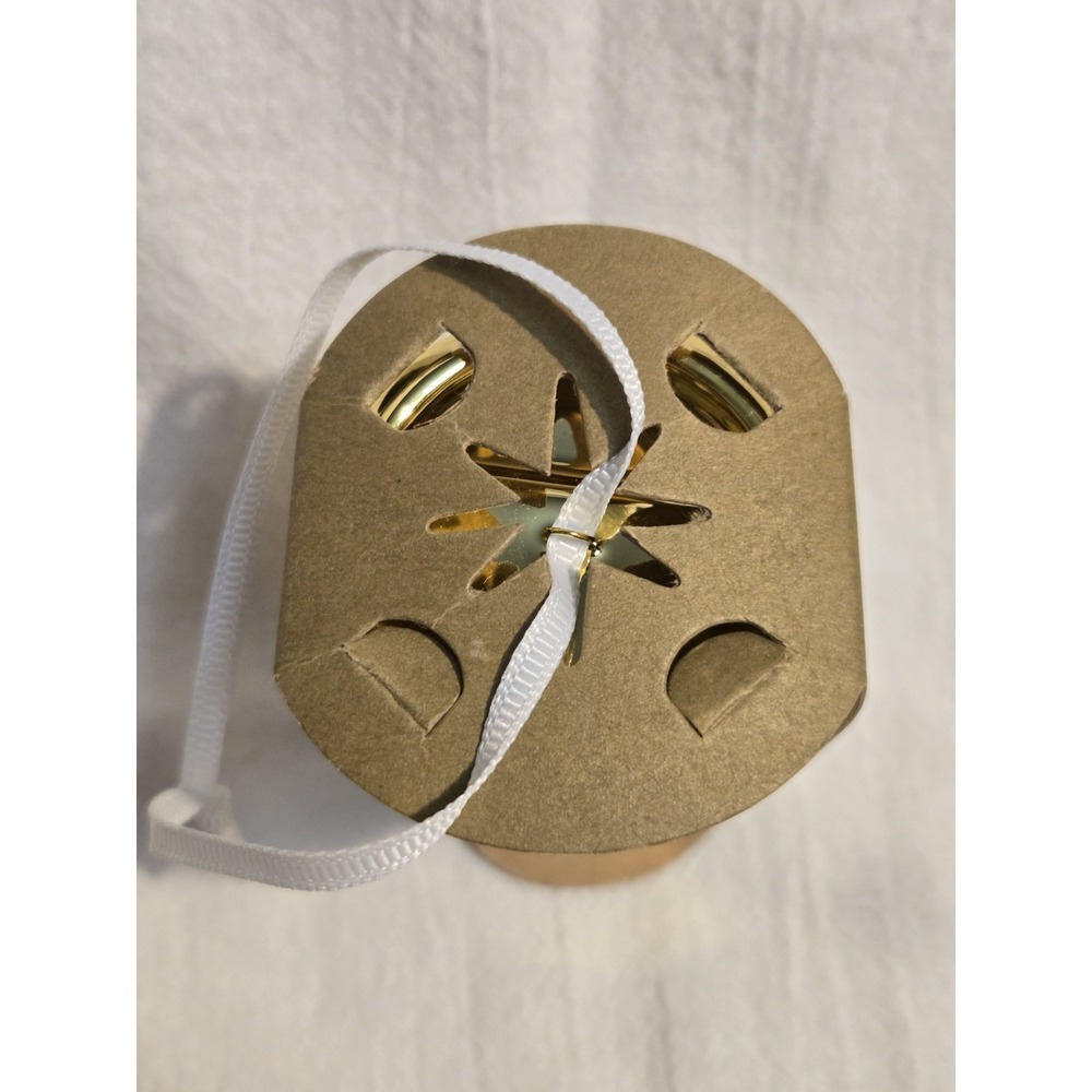 NWT 2012 Starbucks Shiny‎ GOLD Ceramic To-Go Cup Christmas Tree Ornament - Picture 7 of 8